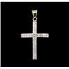 Image 1 : 1.00 ctw Diamond Cross Pendant - 14KT Yellow Gold