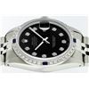 Image 9 : Rolex Stainless Steel 1.00 ctw Diamond and Sapphire DateJust Men's Watch