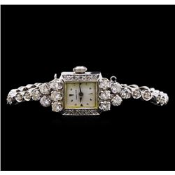 Hamilton 14KT White Gold Diamond Vintage Ladies Watch