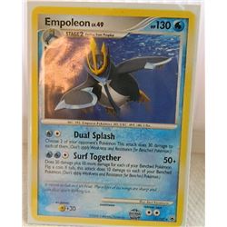 POKEMON COLLECTOR CARD IN PROTECTIVE SLEEVE - EMPOLEON LV.49 - 17/100
