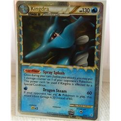 POKEMON COLLECTOR CARD IN PROTECTIVE SLEEVE - KINGDRA STAGE 2 RARE HOLO - 85/95