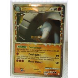 POKEMON COLLECTOR CARD IN PROTECTIVE SLEEVE - DONPHAN STAGE 1 SUPER RARE HOLO - 107/123