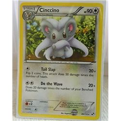POKEMON COLLECTOR CARD IN PROTECTIVE SLEEVE - CINCCINO STAGE 1 - 89/114