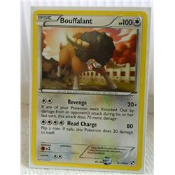 POKEMON COLLECTOR CARD IN PROTECTIVE SLEEVE - BOUFFALANT BASIC - 91/114