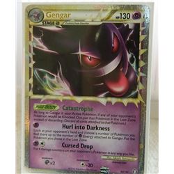 POKEMON COLLECTOR CARD IN PROTECTIVE SLEEVE - GENGAR STAGE 2 SUPER RARE HOLO - 94/102