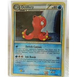 POKEMON COLLECTOR CARD IN PROTECTIVE SLEEVE - OCTILLERY STAGE 1 HOLO - 6/95