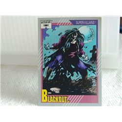 MARVEL COLLECTOR CARD IN CLEAR SLEEVE - 1991 IMPEL - NEAR MINT - #82 - BLACKOUT