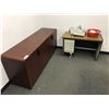 Image 1 : CONTENTS OF OFFICE/CREDENZA/SMALL DESK/LATERAL FILE CABINET/LARGE DESK/2 CHAIRS/FAX MACHINE