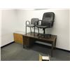 Image 2 : CONTENTS OF OFFICE/CREDENZA/SMALL DESK/LATERAL FILE CABINET/LARGE DESK/2 CHAIRS/FAX MACHINE