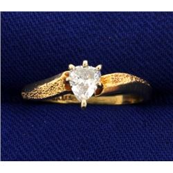 1/4 Carat Pear Shape Diamond Solitaire Ring