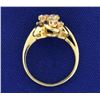 Image 3 : 3/4 Ct TW Abstract Style Diamond Ring