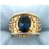 Image 1 : Designer Dallas Prince London Blue Topaz and Diamond Ring