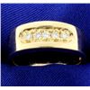 Image 1 : Diamond Wedding Band in 14k Yellow Gold