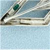 Image 2 : Antique Emerald & Diamond Pin