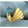 Image 2 : 1.5ct Blue Topaz Ring in Modern Style Setting