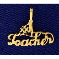 "#1 Teacher" Pendant/Charm