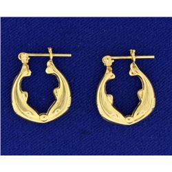 Dolphin Hoop Earrings