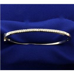 1/2ct TW Diamond Bangle Bracelet