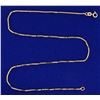 Image 1 : 16 Inch Box Link Neck Chain in 14k Gold