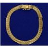 Image 1 : 7 1/2 Inch Woven Link Beaded Edge Bracelet