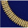 Image 2 : 7 1/2 Inch Woven Link Beaded Edge Bracelet