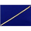 Image 1 : 6 3/4 Inch Double Stranded Diamond Cut Omega Bracelet