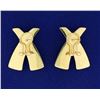 Image 3 : X Style Large Gold Earrings