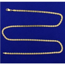 Italian Made 20 3/4 Inch Anchor or Mariner Link Neck Chain