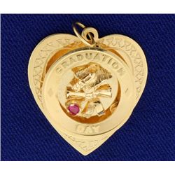 Graduation Day Heart Pendant