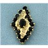 Image 1 : Sapphire and Diamond Pendant