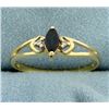 Image 1 : Natural Sapphire and Diamond Ring
