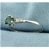 Image 2 : Green Tourmaline and Diamond Ring