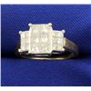 Image 1 : 2ct TW Princess Cut Invisible Set Diamond Ring