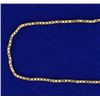 Image 2 : Italian Made 16 1/2 Inch Box Link Neck Chain in 14k Gold