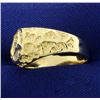 Image 2 : Gold Mercedes Peace Symbol Ring