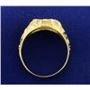 Image 3 : Gold Mercedes Peace Symbol Ring