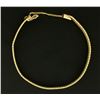 Image 2 : Italian Made 7 1/2 Inch Gold Flat Rectangle Link Bracelet in 14k Gold