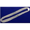 Image 1 : 18K White Gold Italian Multi-Strand Curb Link Neck Chain