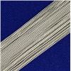 Image 2 : 18K White Gold Italian Multi-Strand Curb Link Neck Chain