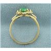 Image 3 : Unique Natural Jade Ring in 14K Yellow Gold