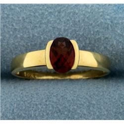 1ct Natural Garnet Gemstone Ring