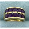 Image 1 : Over 3ct TW Amethyst Gold Ring