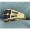 Image 2 : Over 3ct TW Amethyst Gold Ring