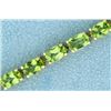 Image 2 : Peridot and Blue Topaz Dragonfly Bracelet in 14k Gold