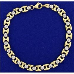 1/2 ct TW Diamond Gold Bracelet