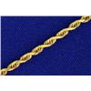 Image 2 : 21 Inch Rope Style Neck Chain in 14k Gold