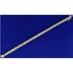 1/2ct TW Champagne Diamond Gold Bracelet