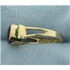 Image 2 : Amethyst and Peridot Ring in 14K Yellow Gold