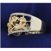 Image 2 : 1/2 ct TW Diamond Flower Design Ring in 14K White, Yellow, and Rose Gold