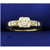 Image 1 : Vintage Three Stone Diamond Ring in 14K Yellow and White Gold